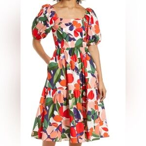 Vince Camuto Multicolor Floral Dress